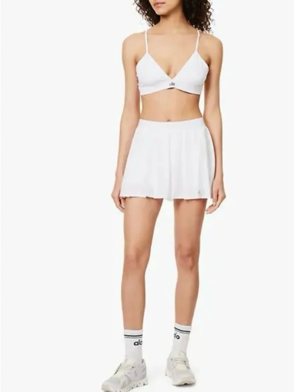 ALO Yoga White tennis skirt